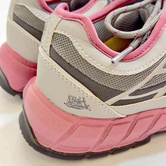 Ergo Cat Caterpillar Steel Toe Comfort Sneaker Shoes Women's 9 Pink Gray Flex - Picture 8 of 15